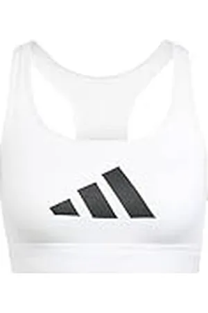 adidas Sujetador gráfico Powerreact con Logotipo Grande para Mujer, , S