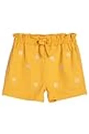 Koton Shorts Relax Cut Drawstring Flower Embroidered Pockets, Pantalones Cortos niñas,
