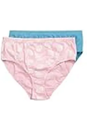 Ulla Popken Midislips, 2er-Pack, Uni/Gingko, Biobaumwolle Slip Double Solid/Print, , 58-60 Mujeres