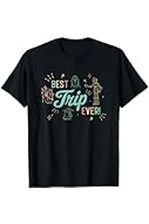 STAR WARS Best Trip Ever Group Shot Cute Outline Chest Logo Camiseta