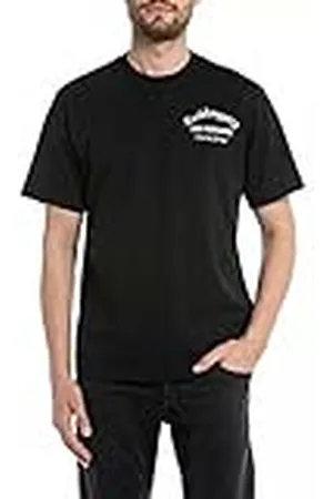 Replay M6698, Camiseta Hombre, Negro , XS