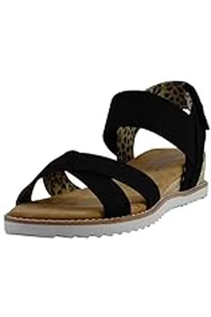 Skechers Desert Kiss Secret Picnic, Sandalias Mujer, Black, 38 EU