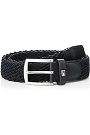Tommy Hilfiger Cinturón Textil para Hombre Denton 3.5 Elastic, , 80 cm