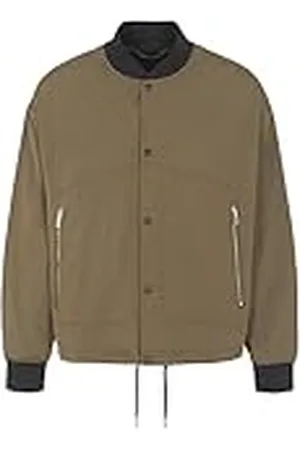Armani Exchange Cierre de Botones, Manga Larga, Bolsillos Frontales, Cuello Ribbed Shell Jacket, , XXL para Hombre
