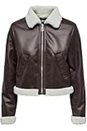 ONLY Onlbetty-Chaqueta con Cremallera Motorista, , S para Mujer
