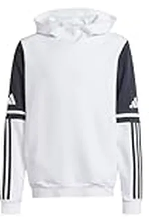 adidas Unisex niños SQUADRA25 Sweat Hoody Kids, White, 9-10 Years