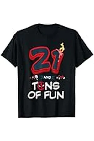 Marvel Deadpool 21st Birthday Party "21 and Tons of Fun" Camiseta