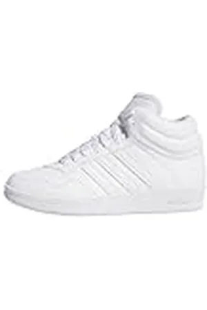 adidas Hoops 4.0 Mid Shoes, Zapatillas, Unisex niños, Cloud White/Cloud White/Core Black, 39 1/3 EU