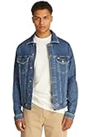 Tommy Hilfiger Cazadora vaquera Mujer Ryan Trucker Regular Fit, Azul (Denim Medium), 3XL