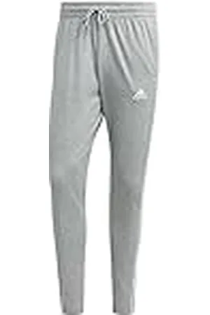 adidas Hombre Essentials Single Jersey Tapered Open Hem 3-Stripes Pants, , XL