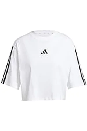 adidas Mujer Essentials 3-Stripes Cotton Loose T-Shirt, , L