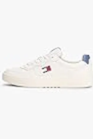 Tommy Hilfiger Tommy Hilfiger Sneaker con Suela Cupsole Hombre Essential de Piel, Azul (Blue Moment), 43