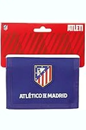 Safta ATLÉTICO DE MADRID - Cartera Billetera con Cabecera, Cartera Billetera, Monedero, Cómoda y Versátil, Calidad y Resistencia, 12.5x9.5 cm