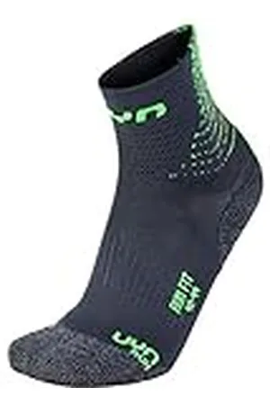 UYN S100137 RUN FIT Socks Hombre Anthracite/Green Lime 38