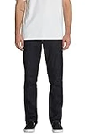Volcom Vorta Ajustados de Vaquero Elástico Jeans, Enjuague, 30 para Hombre
