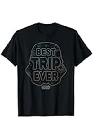STAR WARS Best Trip Ever Storm Trooper Outline Chest Logo Camiseta