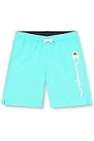 Champion Legacy Icons Beachshorts B-Crinkle Taslon Contrast Logo Bañador para Hombre, , 9-10 Años para Niños