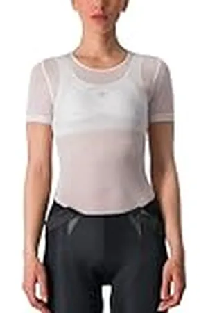 Castelli Pro Mesh W Short Sleeve Camiseta TÉCNICA, Color Blanco, L Mujeres
