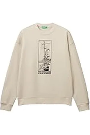 Benetton Maglia G/C M/L 3fwyu10a3 Sudadera sin Capucha, , Hombre