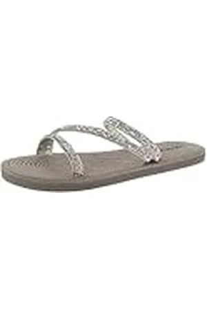 De Fonseca Ciabatte Donna Multifascia Brillantinata PVC con Sottopiede In Eva, Mule Mujer, , 41 EU