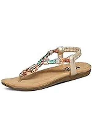 2Go 8018-805, Sandalias Planas Mujer, Gold, 42 EU