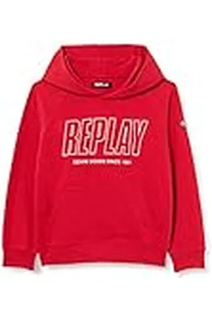 Replay SB2420 Sudadera con Capucha, 559 Geranium Red, 16A para Niños