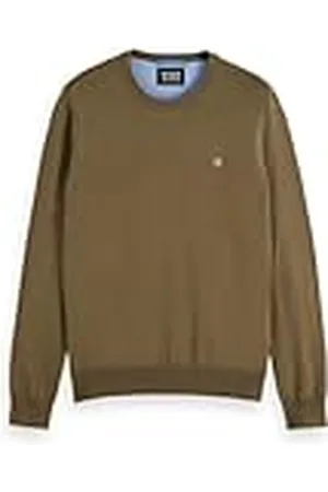 Scotch&Soda Seasonal Core-Viscose Regular fit Crewneck Sudadera, , M Hombres
