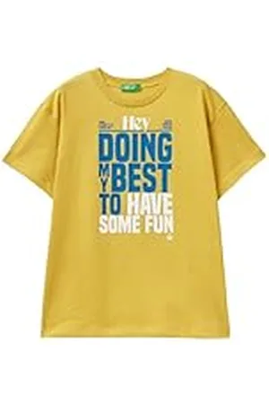 Benetton Camiseta 3i1xc10it, , 130 cm para Niños