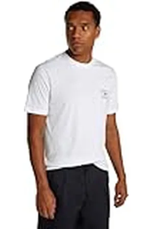 Tommy Hilfiger Camiseta de manga corta Hombre Stack Tee con cuello redondo, Blanco (White), S