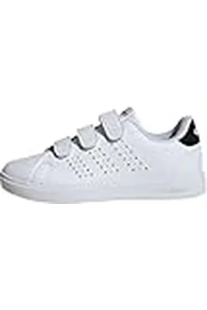 adidas Advantage Base 2.0 Shoes Children, Zapatillas de Tenis, Cloud White/Cloud White/Core Black, 30 EU