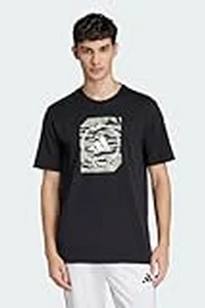 adidas Camiseta Estampada con Forma de Camuflaje para Hombre, Talla XS