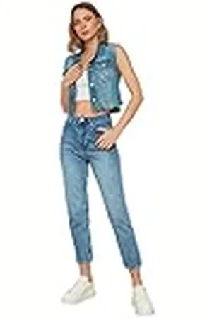 Trendyol Wash High Waist Mom Jeans, 42, Mujer