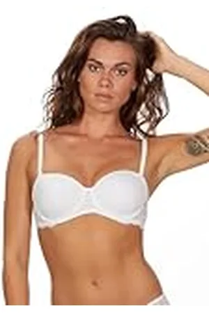 After Eden Strapless Bra in Recycled Fabric and Lace Sujetador, , 70B Mujeres
