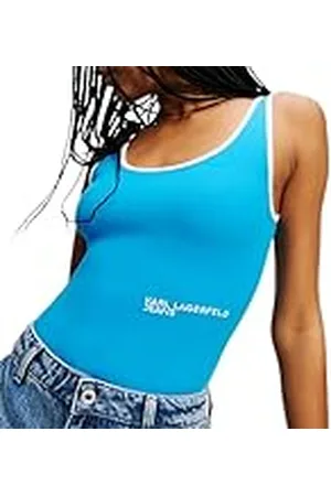 Karl Lagerfeld Outline Logo Top Chaleco, , L Mujeres