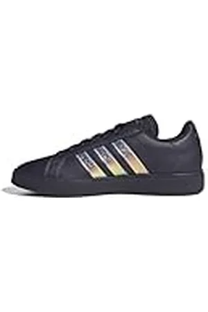 adidas Grand Court Base 2.0 Shoes, Zapatos Mujer, Aurora Black/Aurora Black/Shadow Violet, 40 EU