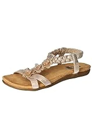 2Go 8018-815, Sandalias Planas Mujer, Gold, 37 EU
