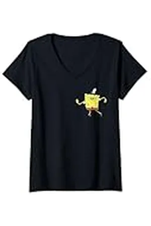 Spongebob Mujer Sponge Bob - Charakter Wave Camiseta Cuello V