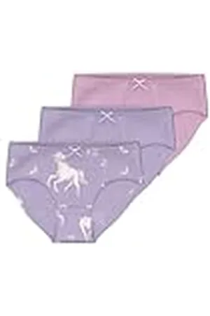 NAME IT NMFBRIEFS 3P Horse Noos Braguita, 110 (Pack de 3) para Niñas