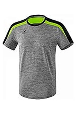 Erima GmbH Liga 2.0 Camiseta, Hombre, Gris Jaspeado/Negro/Verde (Gecko), 4XL