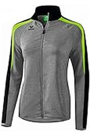 Erima GmbH Liga 2.0 Chaqueta de Presentación, Mujer, Gris Jaspeado/Negro/Verde (Gecko), 38