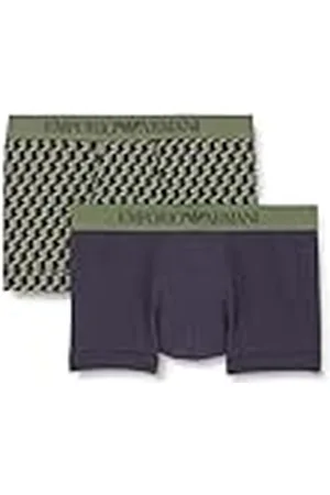 Emporio Armani Classic Pattern Mix 2-Pack Trunk Bañador, , L de los Hombres