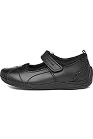 Hush Puppies Cindy Jnr - Sandalias de cuero para niñas, color (black), talla 34 EU