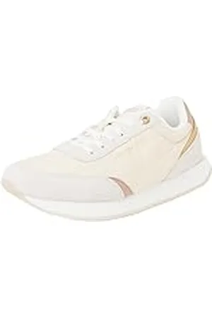 Tommy Hilfiger Essential Runner FW0FW08332, Zapatillas Bajas Mujer, Beige (Muslin/Claystone), 40 EU