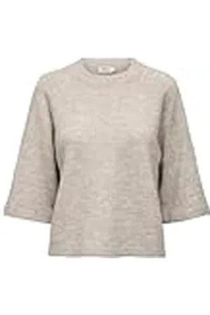 ONLY Onlsimoni 3/4 Pullover Knt Noos Jersey, Piedra Pumice, L para Mujer
