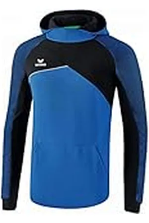 Erima Premium One 2.0 Sudadera con Capucha, Hombre, Azul (New Royal) / Negro/Blanco, L