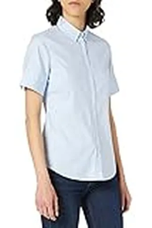 GANT Stretch Oxford Solid SS Shirt Blusas, , 36 para Mujer