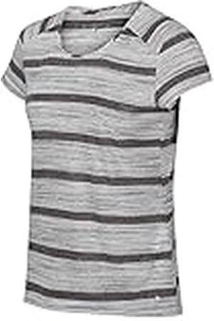 Regatta Limonite IV - Camiseta Ligera De Deporte A Rayas De Tejido Jaspeado De Viscosa De Secado Rápido T-Shirts/Polos/Vests, Mujer, , 14
