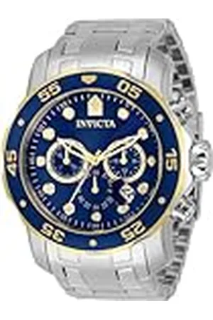 Invicta Pro Diver - Scuba 33996 Reloj para Hombre - Impermeable - Analógico - Movimiento Cuarzo - Acero Inoxidable con Esfera Negro - 48mm