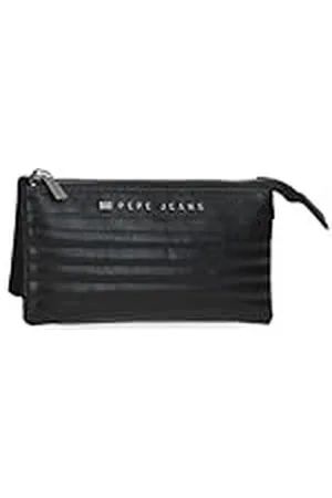 Pepe Jeans Biker Monedero Tres Compartimentos 17,5x9,5x2 cms Poliéster con Detalles en Piel Sintética by Joumma Bags