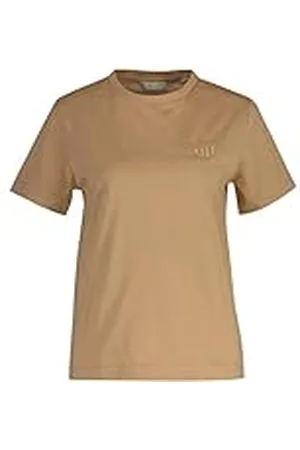 GANT Reg Tonal Shield SS Camiseta, , M Mujeres